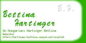 bettina hartinger business card